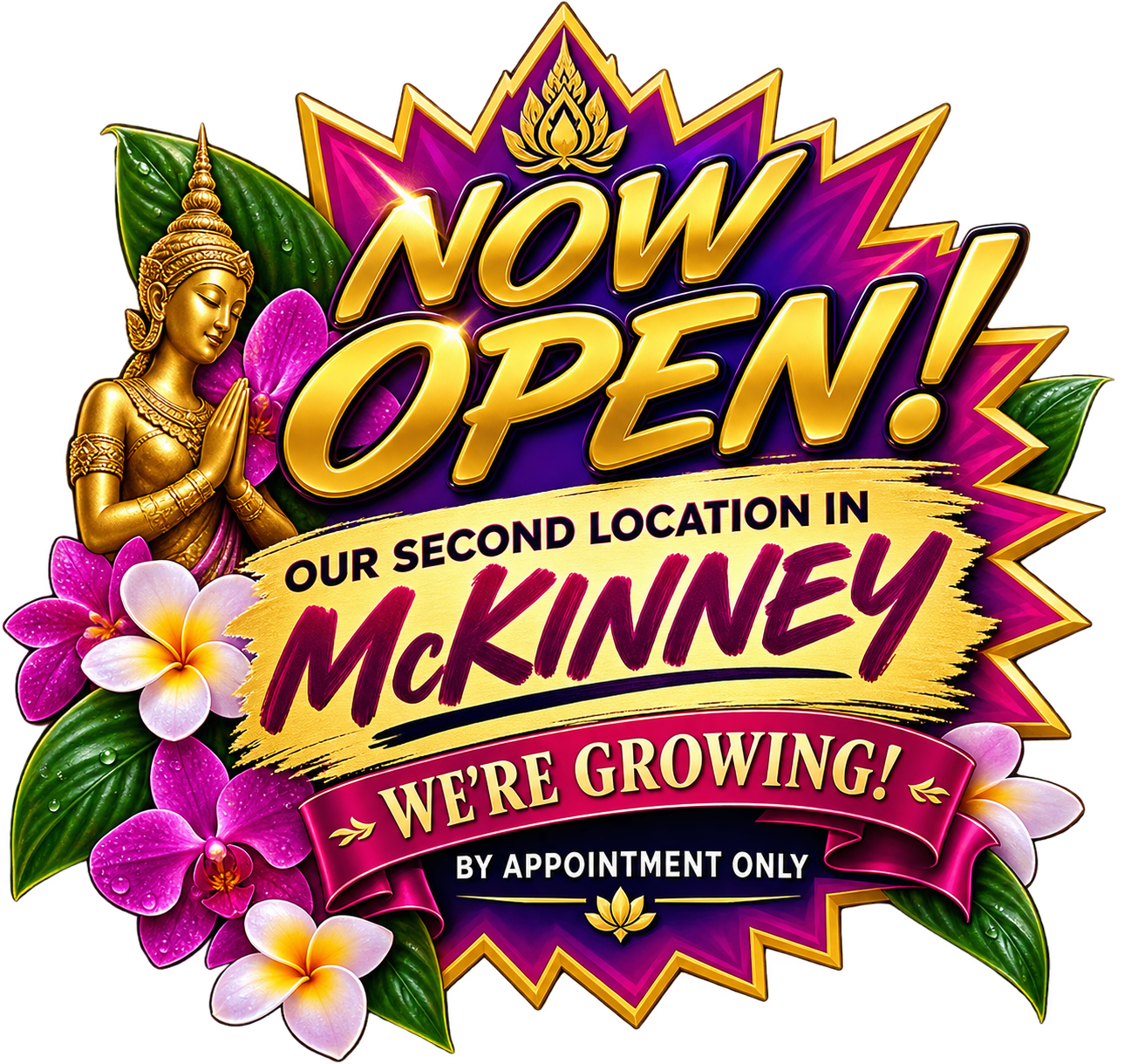 Now Open in McKinney - Second Location - By Appointment Only